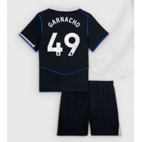Chelsea Alejandro Garnacho #49 Tretí Detský futbalový dres 2025-26 Krátky Rukáv (+ trenírky)